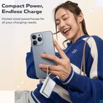 Ultima Boost 20K Mini 20000mAh Power Bank with Built-in Type-C and Lightning Cables, 22.5W - Available at AfnoBazar Nepal