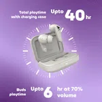 Ultima Boom Sleek Wireless Earbuds with 40H Playtime, 4-Mic AI ENC, App Support and IPX5 - Available at AfnoBazar Nepal