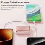 Ultima Boost 20K Mini 20000mAh Power Bank with Built-in Type-C and Lightning Cables, 22.5W - Available at AfnoBazar Nepal