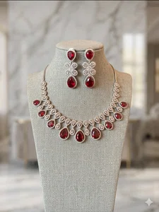 American Diamond Set (AD-012) - Available at AfnoBazar Nepal
