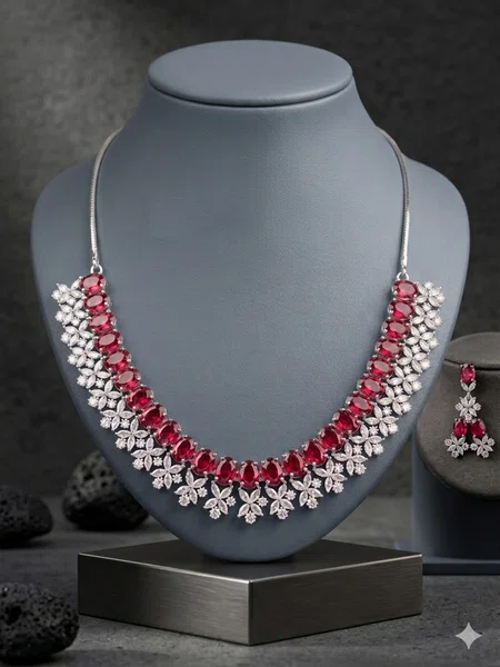 American Diamond Set (AD-018) - Available at AfnoBazar Nepal