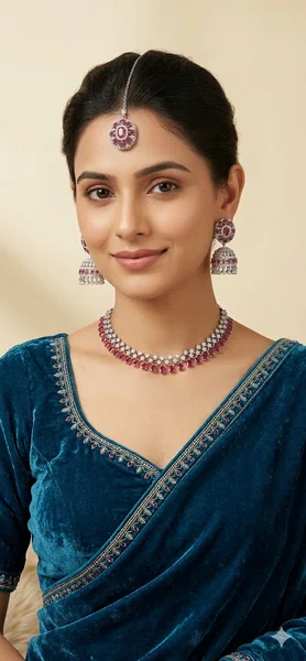 American Diamond Set (AD-020) - Available at AfnoBazar Nepal