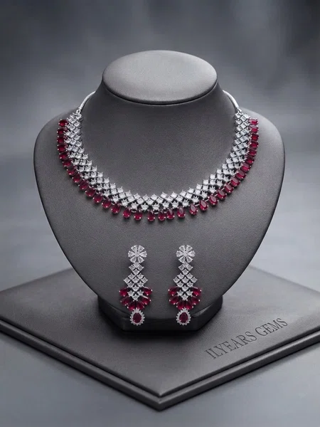American Diamond Set (AD-021) - Available at AfnoBazar Nepal
