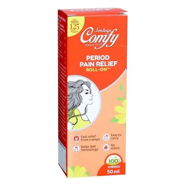Amrutanjan Comfy Period Pain Relief Roll-On 50ml