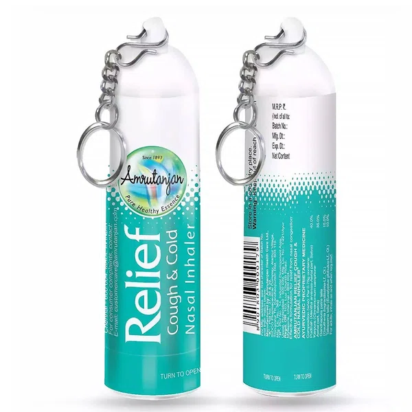 Amrutanjan Relief Cough and Cold Nasal Inhaler