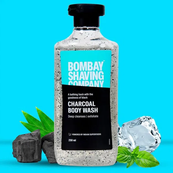 Bombay Shaving Company Charcoal Face and Body Wash (Shower Gel) 250ml - Available at AfnoBazar Nepal