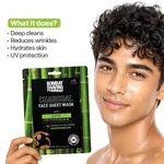 Bombay Shaving Company Charcoal Face Sheet Mask 25g - Available at AfnoBazar Nepal