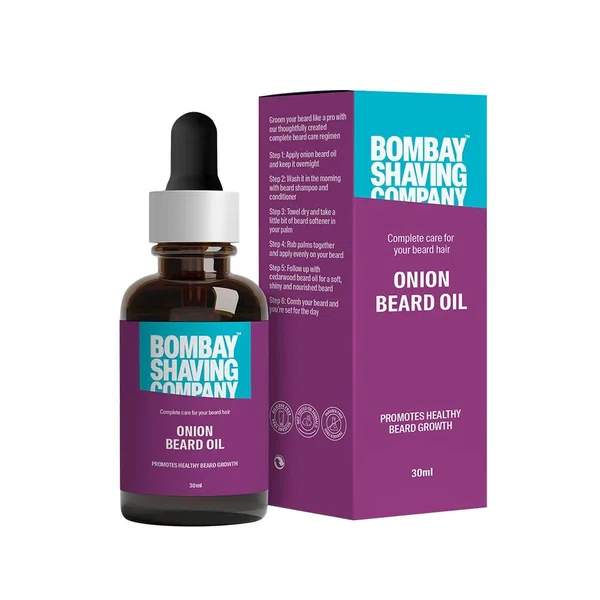 Bombay Shaving Company Beard Growth Oil with Onion Oil 30ml - Available at AfnoBazar Nepal