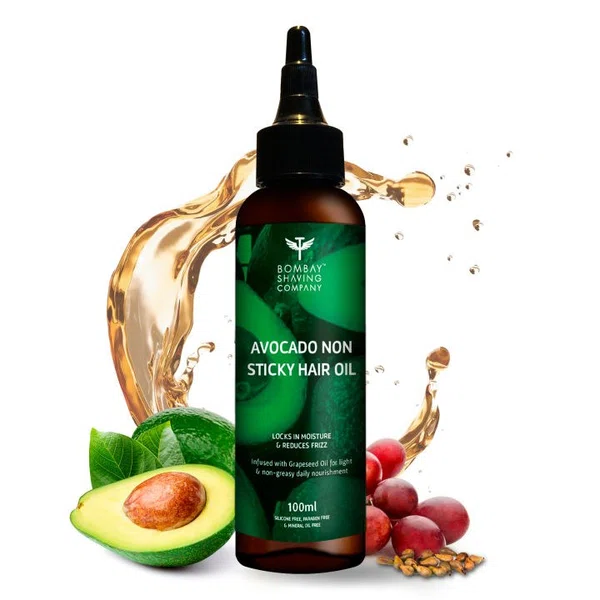 Bombay Shaving Company Avocado and Grapeseed Non Sticky Hair Oil 100ml - Available at AfnoBazar Nepal