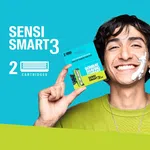 Bombay Shaving Company Sensi Smart 3 Cartridges, Pack of 2, Blue - Available at AfnoBazar Nepal