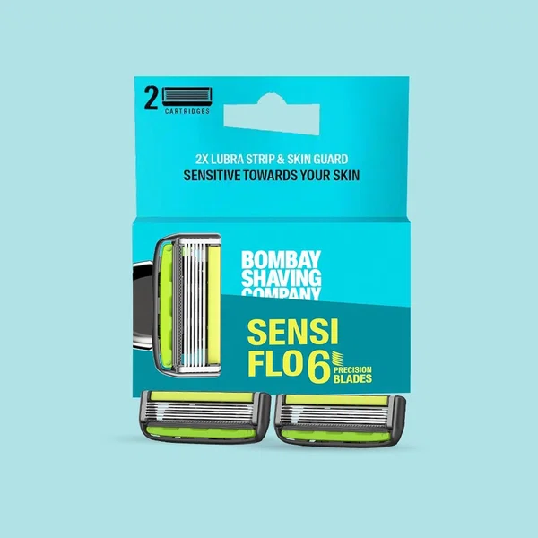 Bombay Shaving Company Sensiflo 6 Cartridges, Pack of 2 - Available at AfnoBazar Nepal