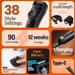 Bombay Shaving Company Power Styler Beard Trimmer - Available at AfnoBazar Nepal