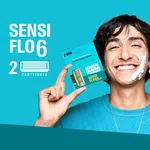 Bombay Shaving Company Sensiflo 6 Cartridges, Pack of 2 - Available at AfnoBazar Nepal