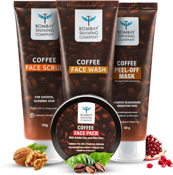 Bombay Shaving Company Coffee Facial Starter Kit - Available at AfnoBazar Nepal