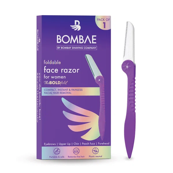 Bombae Foldable Face Razor for Women, Pack of 1 - Available at AfnoBazar Nepal