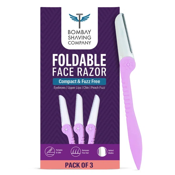 Bombae Foldable Face Razor for Women, Pack of 3 - Available at AfnoBazar Nepal