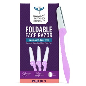Bombae Foldable Face Razor for Women, Pack of 3 - Available at AfnoBazar Nepal