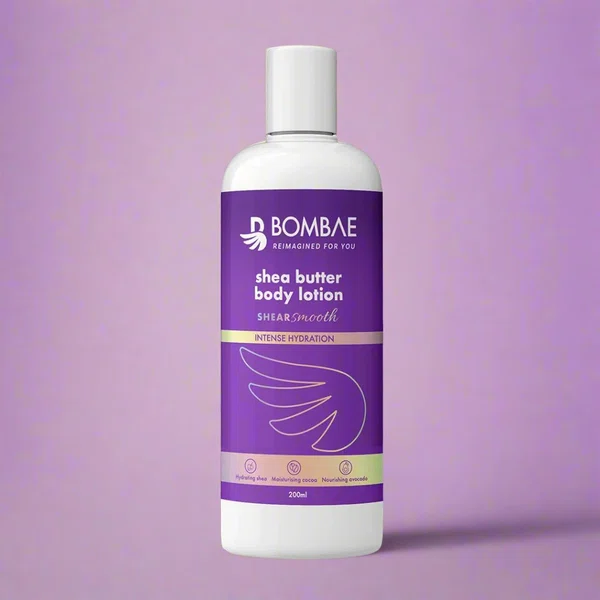 Bombae Shea Butter Body Lotion 200ml - Available at AfnoBazar Nepal