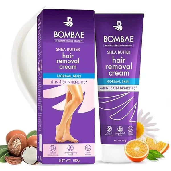 Bombae Shea Butter Hair Removal Cream 100g - Available at AfnoBazar Nepal