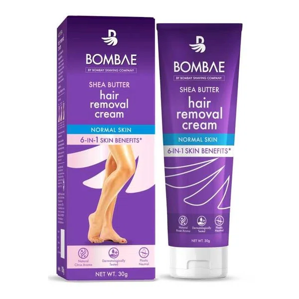 Bombae Shea Butter Hair Removal Cream 30g - Available at AfnoBazar Nepal