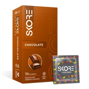 Skore Chocolate Flavoured Condoms, Pack of 10 - Available at AfnoBazar Nepal