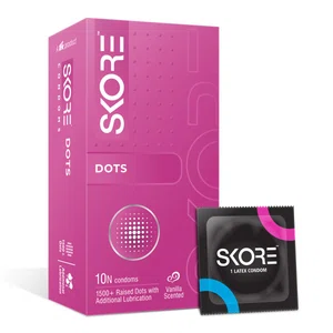Skore Dots Condoms, Pack of 10 - Available at AfnoBazar Nepal