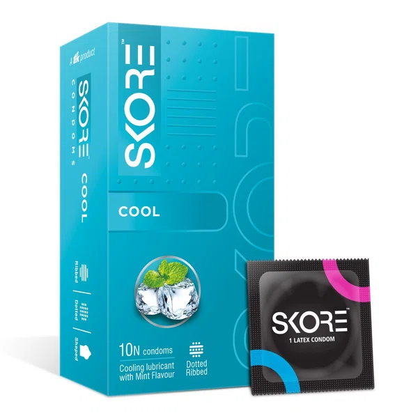 Skore Cool Condoms, Pack of 10 - Available at AfnoBazar Nepal