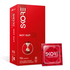 Skore Not Out Climax Delay Condoms, Pack of 3 - Available at AfnoBazar Nepal