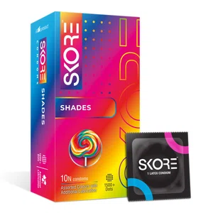 Skore Shades Condoms, Pack of 3 - Available at AfnoBazar Nepal