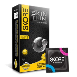 Skore Skinthin Condoms, Pack of 10 - Available at AfnoBazar Nepal