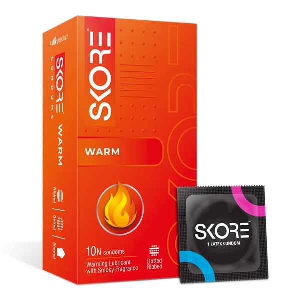 Skore Warm Condoms, Pack of 3 - Available at AfnoBazar Nepal