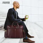 HAMMONDS FLYCATCHER Leather Laptop Bag (Brown)