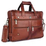 Hammonds Flycatcher Genuine Leather Tan Bag For Men - Men's Leather Laptop Bags | Laptop Bags | Hand Bags |
