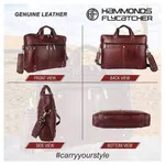 Hammonds Flycatcher Genuine Leather Laptop Bag 152 BRN