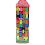 Pattern Handmade Craft Bottle With Light Lamp
