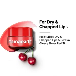 Mamaearth Cherry Moisture Therapy Lip Balm with Cherry & Vitamin E for Dry & Chapped Lips- 15 g