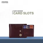 Hammonds Flycatcher RFID Protected Genuine Leather Brown Wallet For Men ( HF 502 BR)