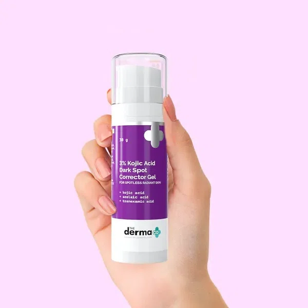 The Derma Co 3% Kojic Acid Dark Spot Corrector Gel with Azelaic & Tranexamic Acid - 30g