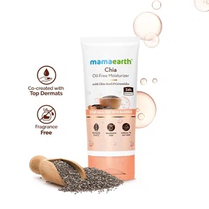 Mamaearth Chia Oil-Free Moisturizer with Chia Seed & Ceramides for Hydrated Glow - 80 g