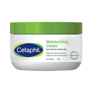 Cetaphil Moisturising Cream (250g) - For Face & Body - Dry to Normal Sensitive Skin - With Niacinamide & Vitamin B5 - Paraben Free