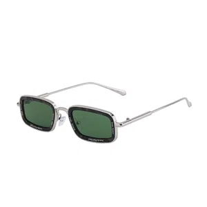 Oudi Premium UV Protected Lens Silver-Toned Polycarbonate Full Rim Sunglasses for Women Silver-Green
