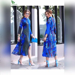 FuLoo's Inspire Dress Heavy Crazy Printed Georgette #1218