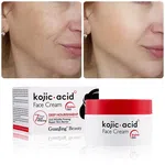 GuanJing Beauty Kojic Acid 5-in-1 Skincare Combo Set – Facial Wash, Soap, Face Cream, Sheet Mask, and Sunscreen Kit for Glowing Skin
