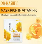 Dr. Rashel Vitamin C Brightening & Anti-Aging Silk Face Mask (Pack of 5 Pcs) / Niacinamide Infused Glow Sheet Mask Set
