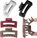 Silicone Flexible Hair Claw Clips, Nonslip Large Bendable Claw Clip | Soft Hair Grip Hairclips for Thin and Thick