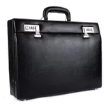 HAMMONDS FLYCATCHER Expandable Genuine Leather Briefcase for Men, Travel Office Bag with Dual Combination Lock Protection, Hand Bag for Men, Spacious
