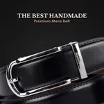 HAMMONDS FLYCATCHER Genuine Leather Belt for Men, Premium Leather Belt with Auto Lock mechanism, Mens Belt Leather Branded with Slide Lock, Stylish Hidden Tail Design for Everyday Wear