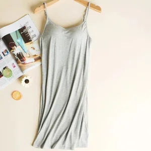 Women Night Gown with Selfin Bra