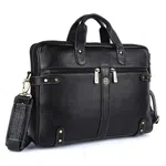 Hammonds Flycatcher Genuine Leather Black 15.6 Inch Laptop Bag 152 BLK