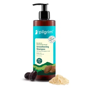 Pilgrim Patua & 10X Keratin Smoothening Shampoo For Dry & Frizzy Hair 400 ml